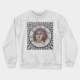 Ancient Greek mosaic Medusa Crewneck Sweatshirt